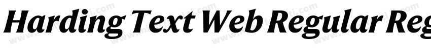 Harding Text Web Regular Regular字体转换